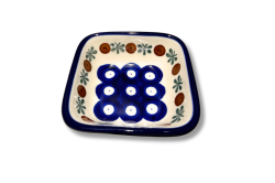 604 Bunzlau vierkant schaaltje 8 x 8 cm 70X 604 Kleine vierkante schaaltjes 8 x 8 cm